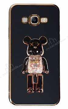Eiroo Samsung Galaxy J7 / J7 Core Candy Bear Standl Siyah Silikon Klf