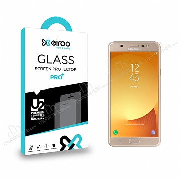 Eiroo Samsung Galaxy J7 Max Tempered Glass Cam Ekran Koruyucu