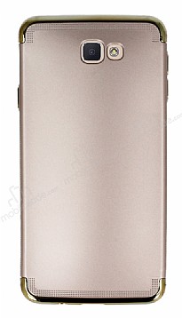 Eiroo Samsung Galaxy J7 Prime / J7 Prime 2 3 1 Arada Gold Kenarl Rose Gold Silikon Klf
