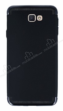 Eiroo Samsung Galaxy J7 Prime / J7 Prime 2 3 1 Arada Siyah Kenarl Siyah Silikon Klf