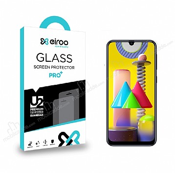 Eiroo Samsung Galaxy M31 Tempered Glass Cam Ekran Koruyucu