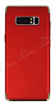 Eiroo Samsung Galaxy Note 8 3 1 Arada Gold Kenarl Krmz Silikon Klf