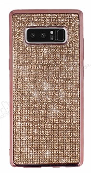Eiroo Samsung Galaxy Note 8 Tal Rose Gold Silikon Klf