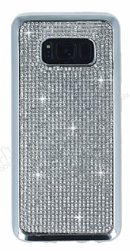 Eiroo Samsung Galaxy S8 Tal Silver Silikon Klf