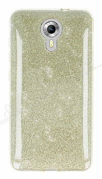 Eiroo Silvery General Mobile Android One Simli Gold Silikon Klf