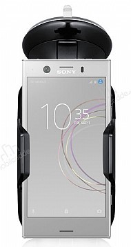 Eiroo Sony Xperia XZ1 Compact Siyah Ara Tutucu