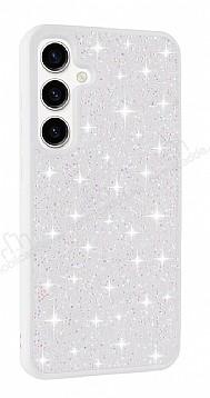 Eiroo Stone Samsung Galaxy S24 Tal Beyaz Silikon Klf