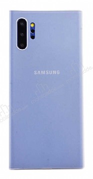 Eiroo Thin Samsung Galaxy Note 10 Plus Ultra nce Beyaz Rubber Klf