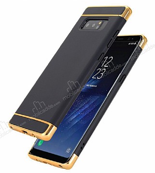 Eiroo Trio Fit Samsung Galaxy Note 8 3 1 Arada Siyah Rubber Klf