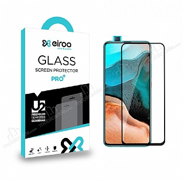 Eiroo Xiaomi Poco F2 Pro Tempered Glass Full Cam Ekran Koruyucu