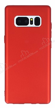 G-Case Elegant Samsung Galaxy Note 8 Kamera Korumal Krmz Silikon Klf