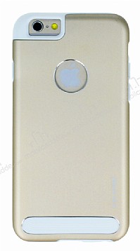 G-Case iPhone 6 / 6S Silikon Kenarl Metal Gold Klf