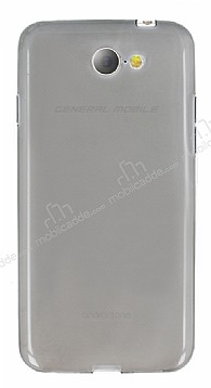 General Mobile GM6 Ultra nce effaf Siyah Silikon Klf