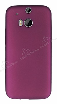 HTC One M8 Mat Mor Silikon Klf