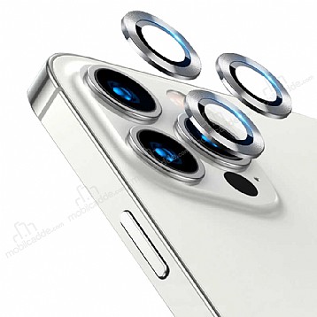 iPhone 13 Pro / 13 Pro Max CL-02 Silver Kamera Lens Koruyucu