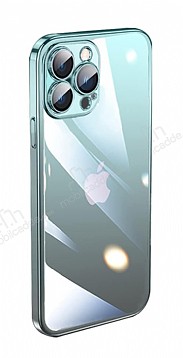iPhone 13 Pro Geili Kamera Korumal Siyah-Mavi Silikon Klf