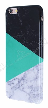 iPhone 6 / 6S Granit Grnml Yeil Silikon Klf