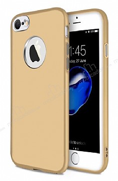 iPhone 6 Plus / 6S Plus Metal Kamera Korumal Gold Silikon Klf