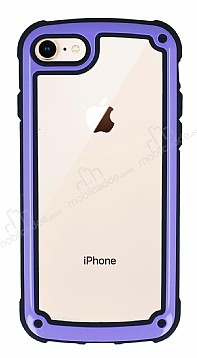 iPhone 7 / 8 Jelly Bumper effaf Ultra Koruma Mor Klf