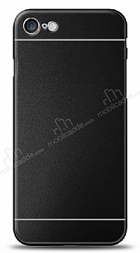 iPhone SE 2020 Metal Siyah eritli Rubber Klf