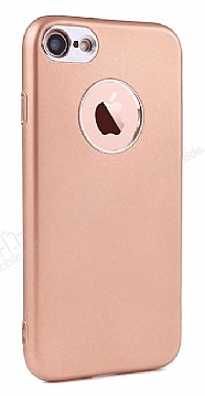 iPhone SE / 5 / 5S Metal Kamera Korumal Rose Gold Silikon Klf
