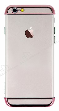 Joyroom iPhone 6 Plus / 6S Plus Rose Gold Kenarl effaf Rubber Klf