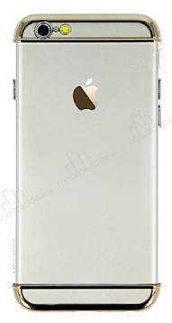 Joyroom iPhone 6 Plus / 6S Plus Gold Kenarl effaf Rubber Klf