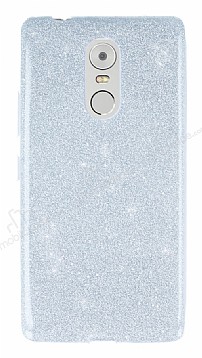 Lenovo K6 Note Simli Silver Silikon Klf