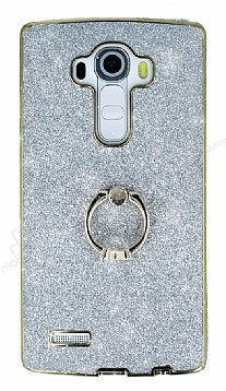 LG G4 Selfie Yzkl Simli Silver Silikon Klf