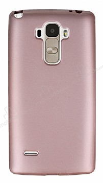 LG G4 Stylus Mat Rose Gold Silikon Klf