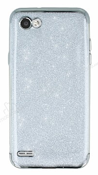 LG Q6 Simli Silver Silikon Klf