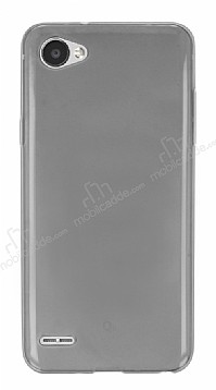 LG Q6 Ultra nce effaf Siyah Silikon Klf