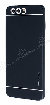 Motomo Huawei P10 Metal Siyah Rubber Klf
