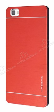 Motomo Huawei P8 Lite Metal Krmz Rubber Klf