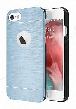 Motomo iPhone 6 / 6S Metal Lacivert Rubber Klf