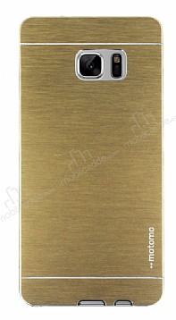 Motomo Samsung Galaxy Note FE Metal Gold Rubber Klf