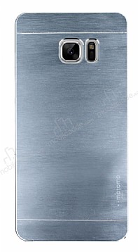 Motomo Samsung Galaxy Note FE Metal Silver Rubber Klf