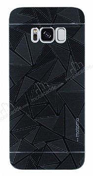 Motomo Prizma Samsung Galaxy S8 Metal Siyah Rubber Klf