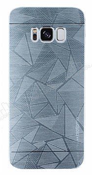 Motomo Prizma Samsung Galaxy S8 Metal Silver Rubber Klf