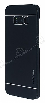 Motomo Samsung Galaxy S8 Plus Metal Siyah Rubber Klf