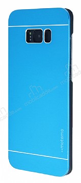 Motomo Samsung Galaxy S8 Plus Metal Mavi Rubber Klf