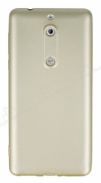 Nokia 5 Mat Gold Silikon Klf