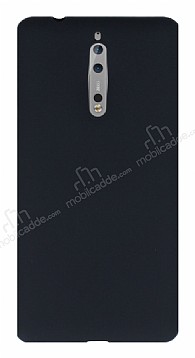 Nokia 8 Mat Siyah Silikon Klf