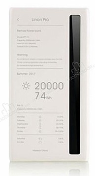 Remax Linon-Pro 20000 mAh Powerbank Beyaz Yedek Batarya