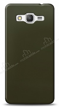 Dafoni Samsung Galaxy Grand Prime / Plus Metalik Parlak Grnml Koyu Yeil Telefon Kaplama