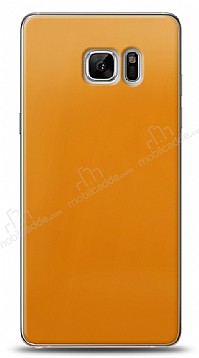 Dafoni Samsung Galaxy Note FE Metalik Parlak Grnml Sar Telefon Kaplama