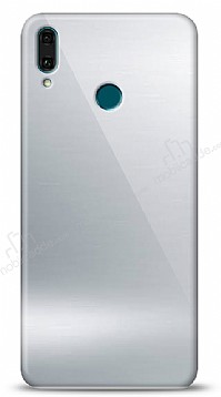 Eiroo Huawei Y9 2019 Silikon Kenarl Aynal Silver Klf