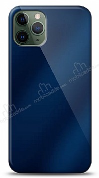 Eiroo iPhone 11 Pro Max Silikon Kenarl Aynal Lacivert Klf