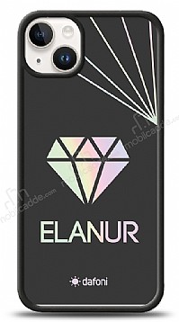 Dafoni Hologram iPhone 15 Plus Kiiye zel isimli Diamond Klf