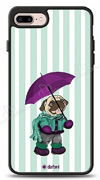 Dafoni Art iPhone 7 Plus / 8 Plus Pug in the Rain Klf
